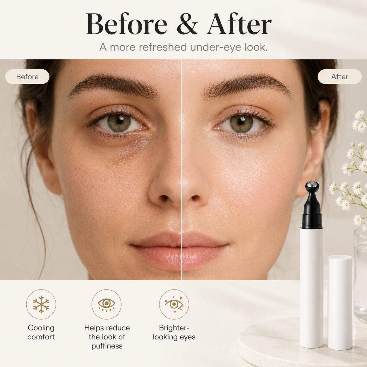 Cooling Eye Massage Wand — Refresh Tired-Looking Eyes in Seconds