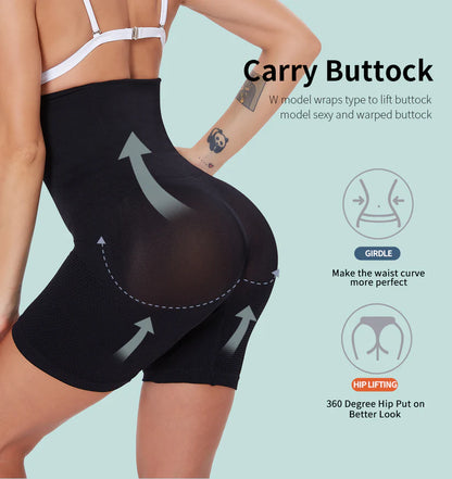 Super Fit™ High Waisted ShapeWear Shorts [Black Colour]