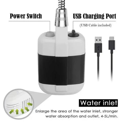 Portable Camping Shower with Adjustable Flow🚿