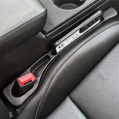 Car Seat Gap Filler Organizer Dual Slot Phone Key Storage Interior Accessor