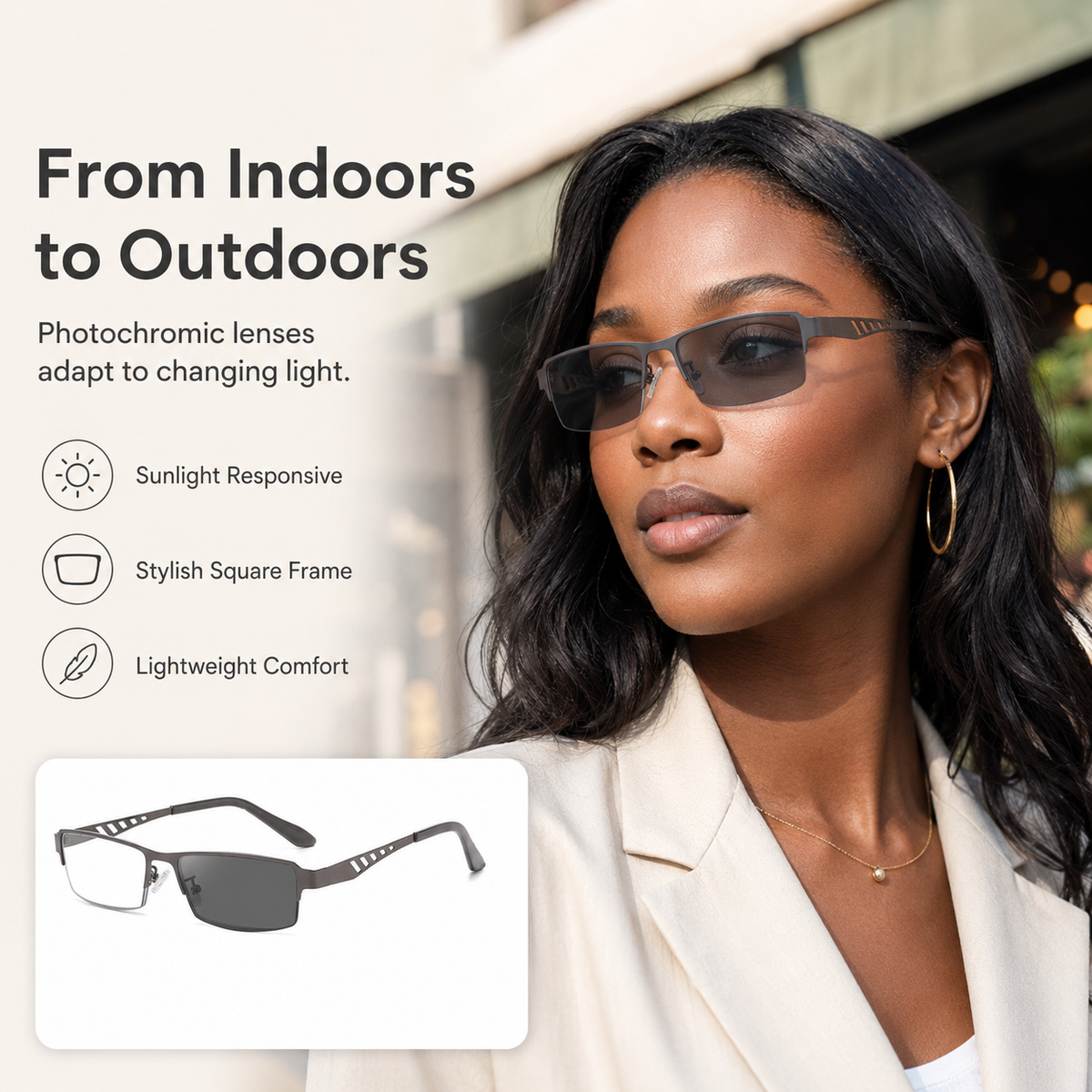 Progressive Multifocus Glasses — Clear Vision for Reading, Screens & Outdoors