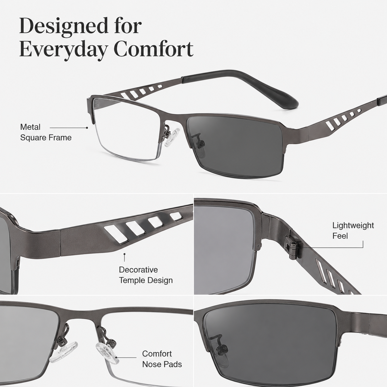 Progressive Multifocus Glasses — Clear Vision for Reading, Screens & Outdoors