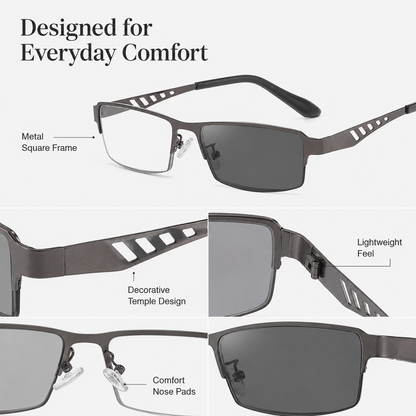 Progressive Multifocus Glasses — Clear Vision for Reading, Screens & Outdoors