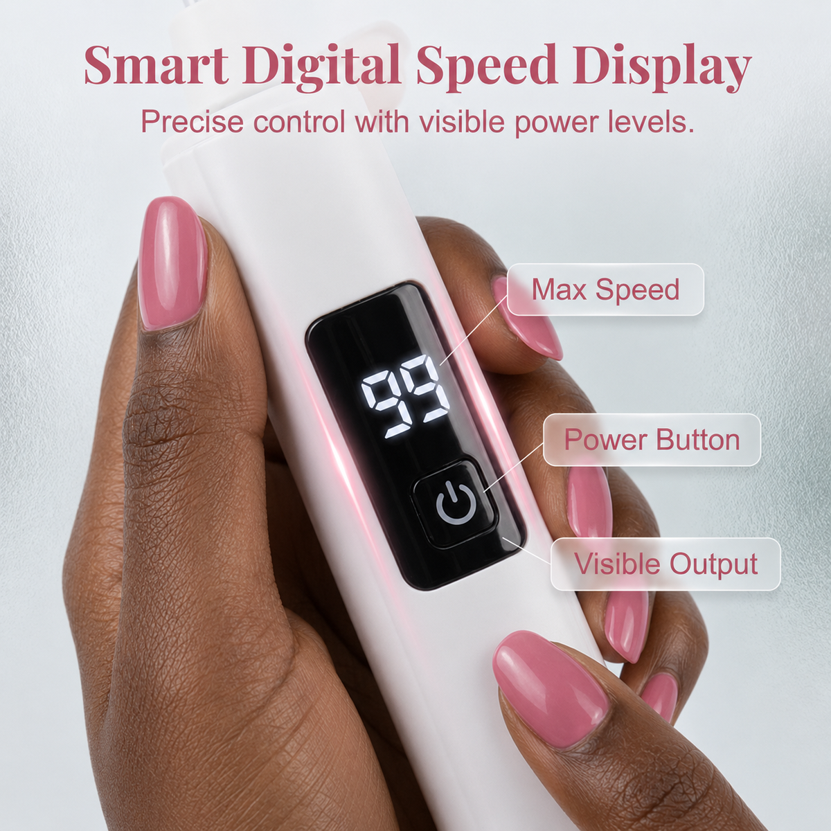 Professional Ultra-Safe LED Electric Nail Grinder