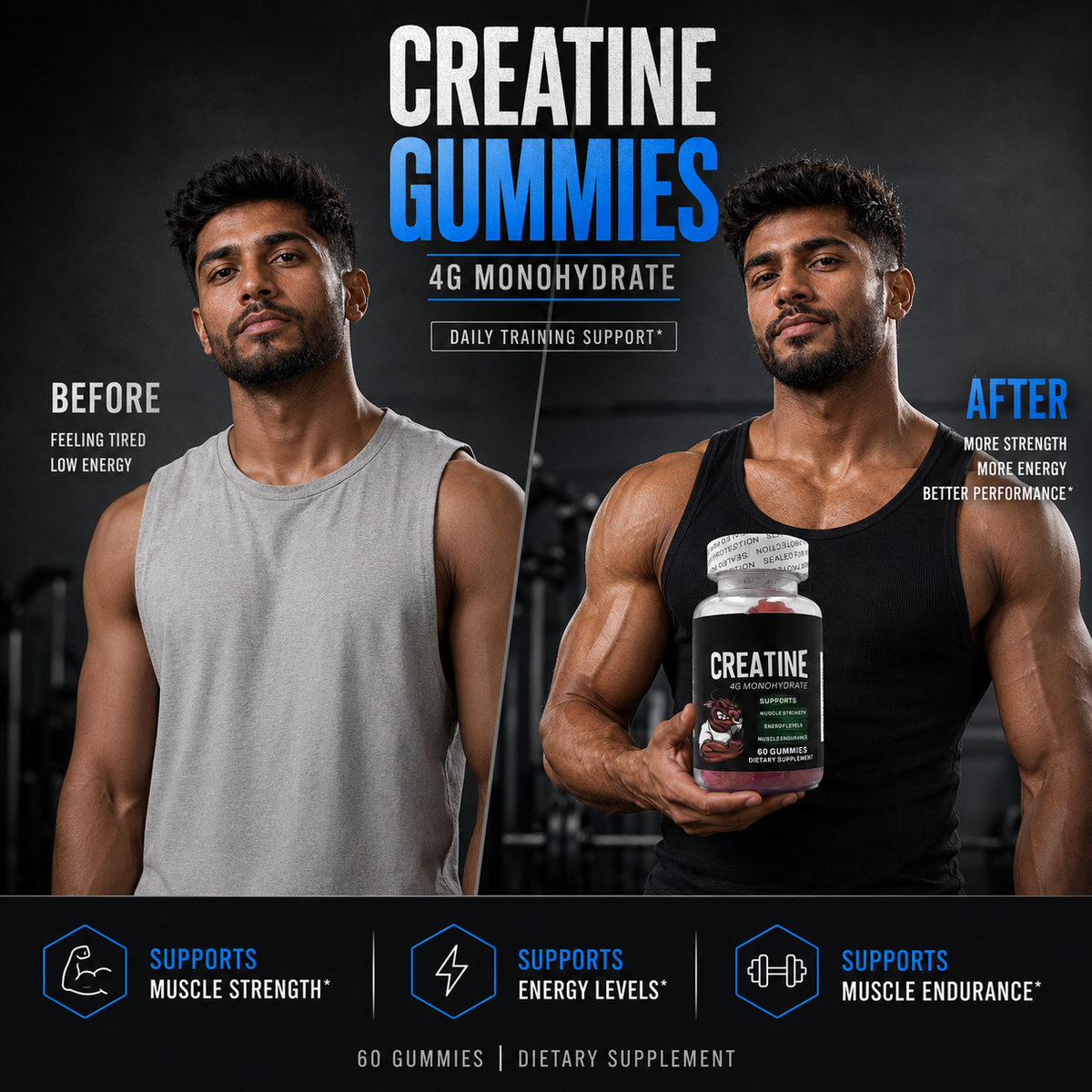 Creatine Gummies – 4G Monohydrate