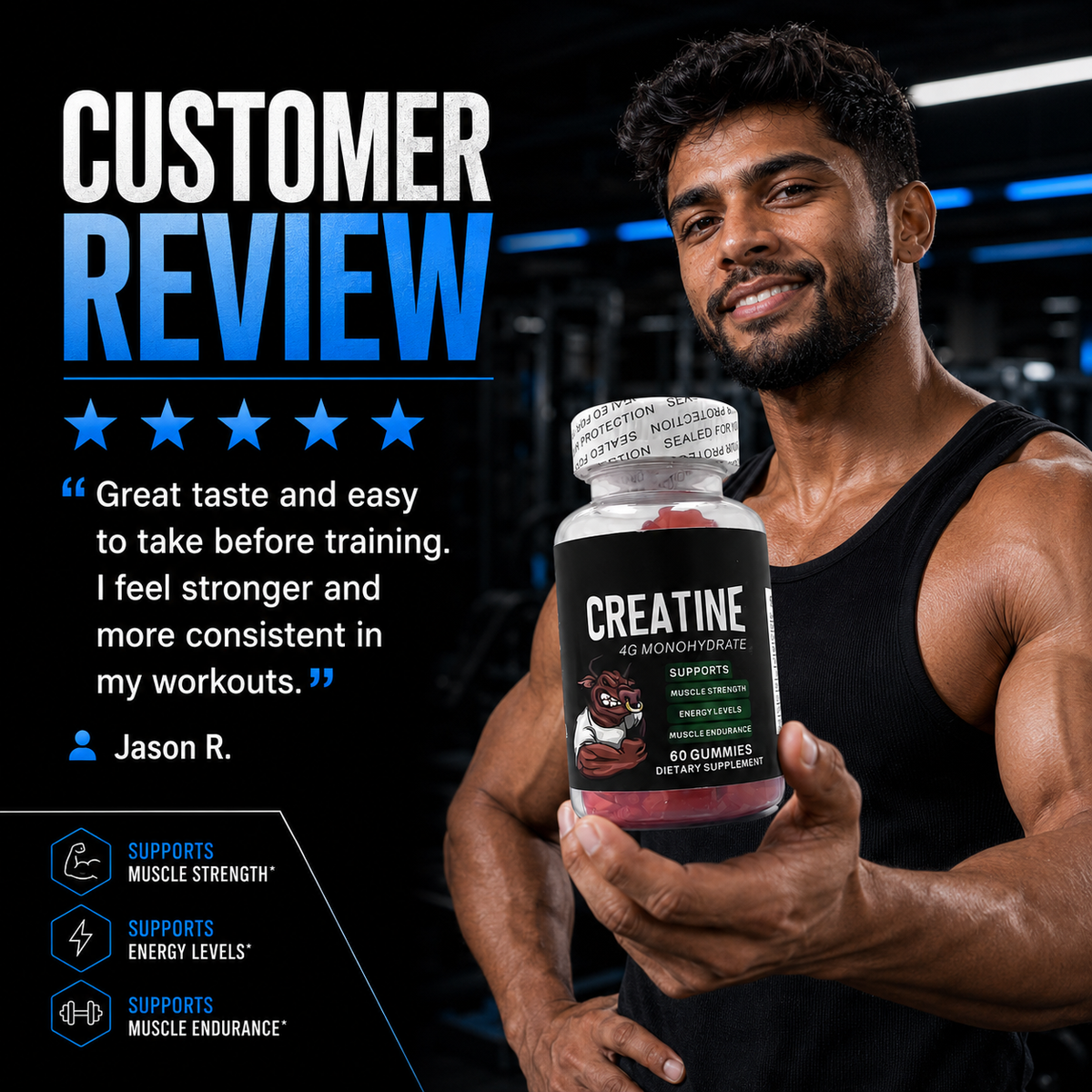 Creatine Gummies – 4G Monohydrate