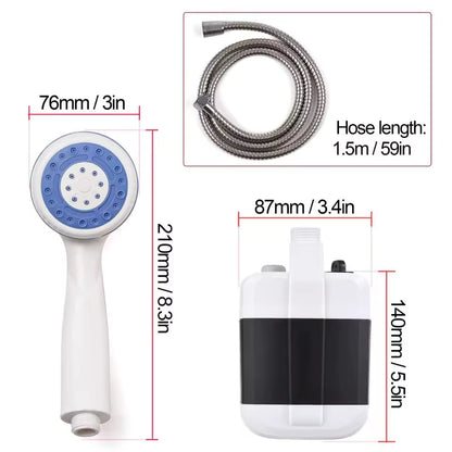 Portable Camping Shower with Adjustable Flow🚿